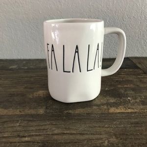 Rae Dunn Fa La La Christmas Coffee Mug LL